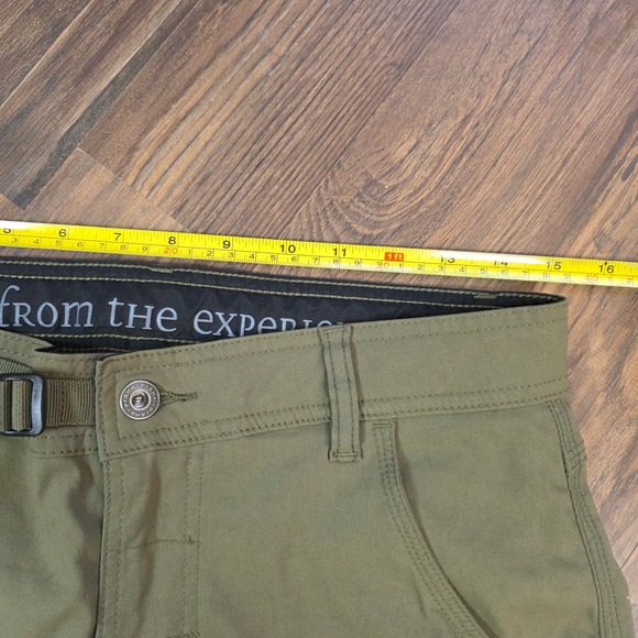prAna Men Olive Green Cargo Shorts Size 30 Outdoor Adventure Hiking Travel gorp - Picture 5 of 8